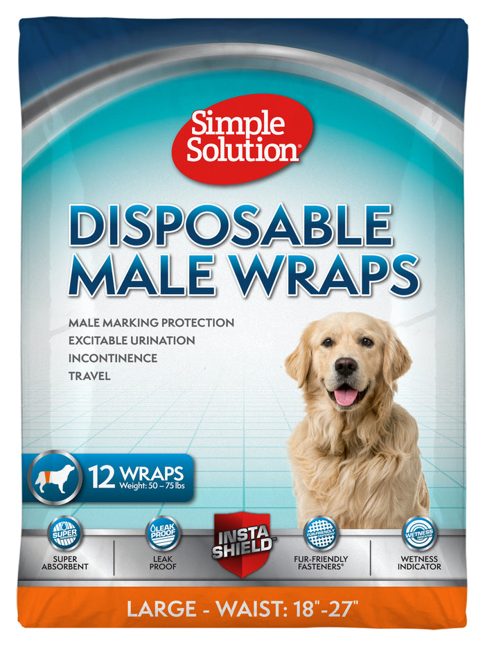 Simple Solution Wraps Male 12 pack