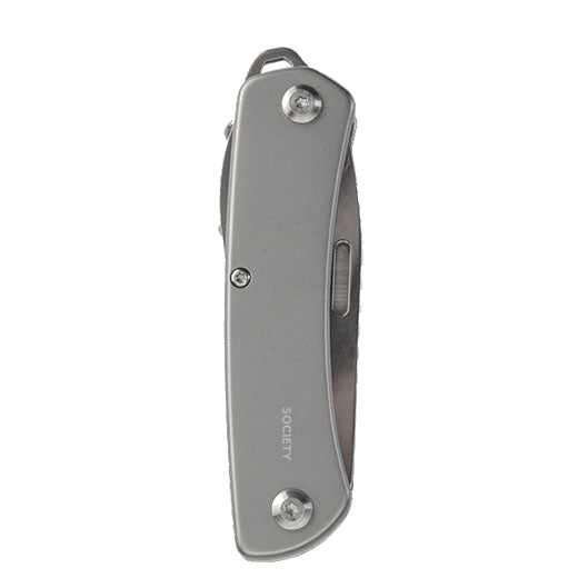 This Society Paris Stainless Steel Into the Wild Multi-Tool is presented inside a bespoke gift box.