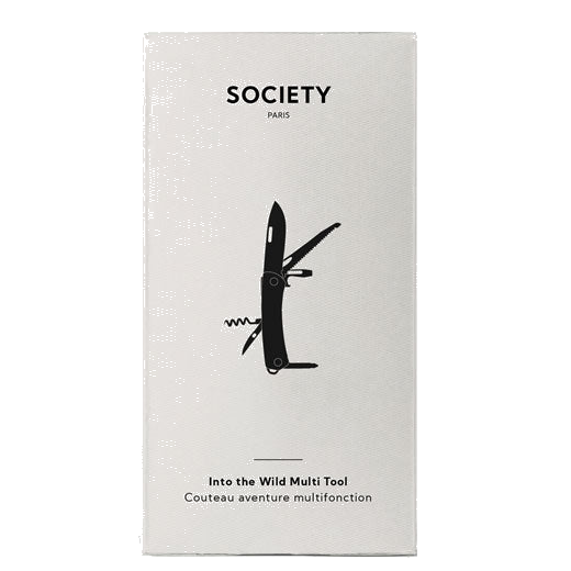 This Stainless Steel Into the Wild Multi-Tool is designed by Society Paris.