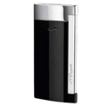 S.T. Dupont Slim 7 Lighter, Torch Flame, In Black and Chrome.