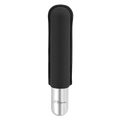 This Black Leather & Chrome Cigar Case by S.T. Dupont is made with grained leather.