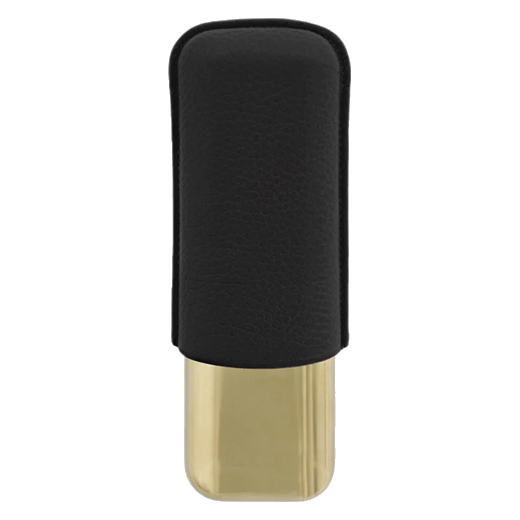 This S.T. Dupont Black Leather Double Cigar Case can fit two cigars and will keep them protected when you're travelling.