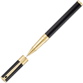 This D-Initial Black & Gold Rollerball Pen was designed by S.T. Dupont Paris.