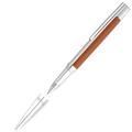 S.T. Dupont Défi Brown Leather Rollerball Pen.