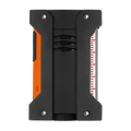 This Défi Extrême Matte Neon Orange Lighter by S.T. Dupont is great for using outdoors as it has a strong blue flame that withstands the wind and cold temperatures.