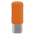 Keep your cigars safe in this Double Cigar Case Grained Orange Leather by S. T. dupont.