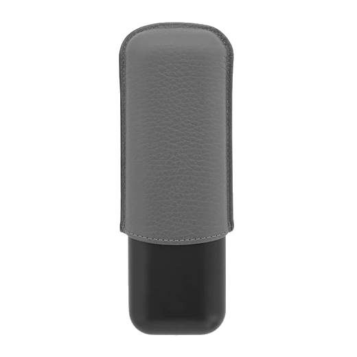 This S. T. Dupont Matte Black & Graphite Double Cigar Case is great for storing cigars on-the-go as it keeps them safe.