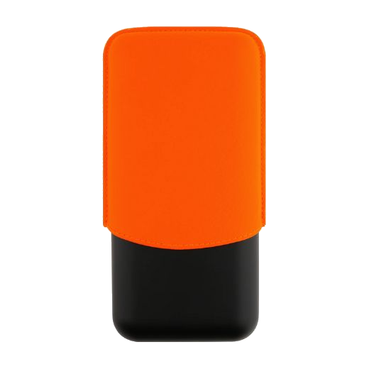 This S.T. Dupont Matte Black & Neon Orange Leather Triple Cigar Case comes in a branded gift box which can be gift wrapped if you'd like to additionally choose that at checkout.