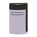 This S. T. Dupont Maxijet Matte Black & Lilac Lighter has subtle chrome accents peeking through against the matte exterior.