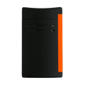 This S.T. Dupont Maxijet Matte Black & Neon Orange Lighter has a sleek and urban finish with the bright orange strip contrasting the black.