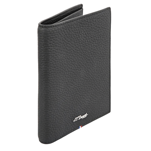 This S. T. Dupont Neo Capsule Grained Leather 4CC Card Wallet is a bifold style wallet.