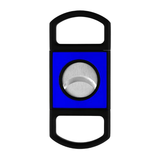 This S.T. Dupont Neon Blue Cigar Cutter has brushed chrome stainless steel blades that ensure you can easily cut your cigars.