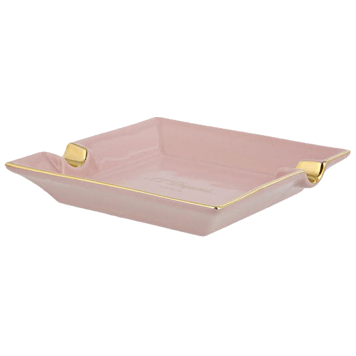 This S.T. Dupont Paris Pastel Pink Spring Series Small Ashtray is crafted in porcelain.