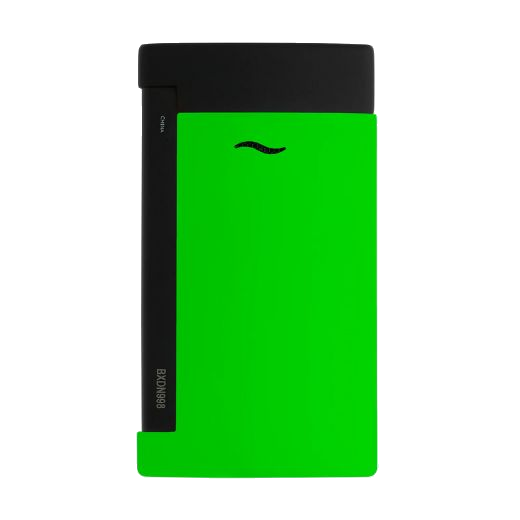 This Slim 7 Neon Green Lighter by S.T. Dupont also comes in other shapes and sizes such as the maxijet and defi extreme if you want something a little larger.