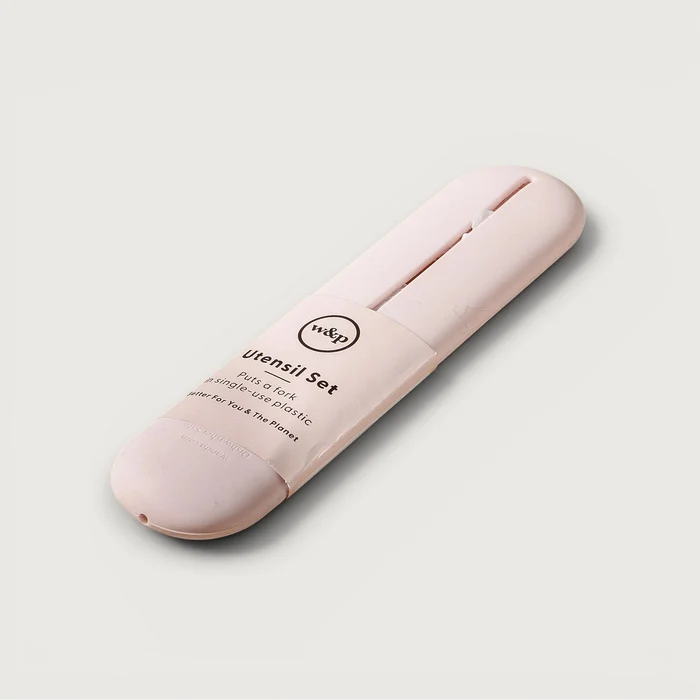 Stainless Steel Utensil Set - Blush