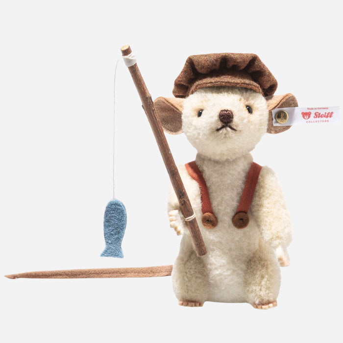 The Steiff 12 cm Limited Edition Beige Huckleberry Finn Mouse by Steiff.