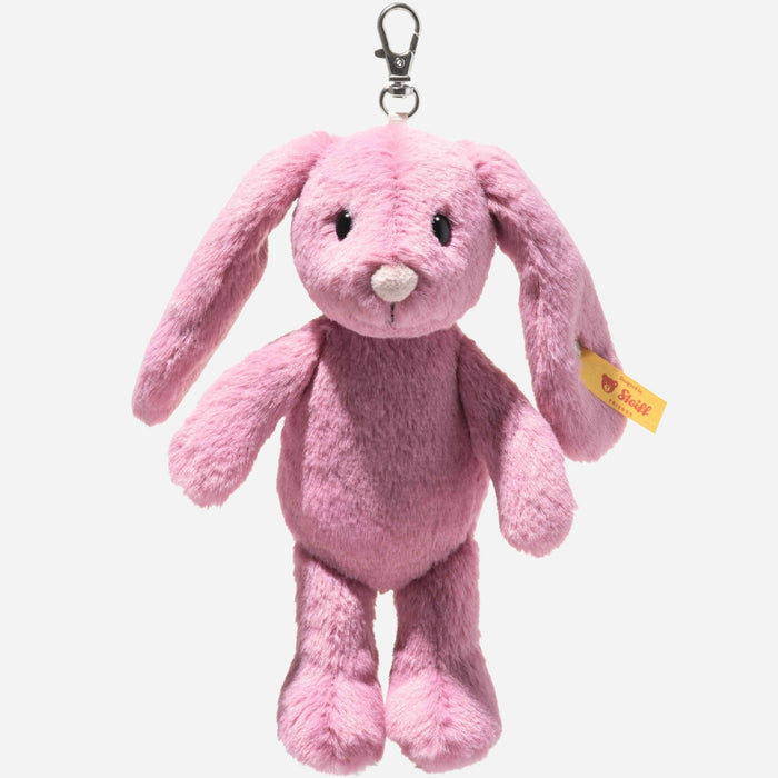The Steiff 16 cm Dark Pink Hoppie Rabbit Pendant by Steiff.