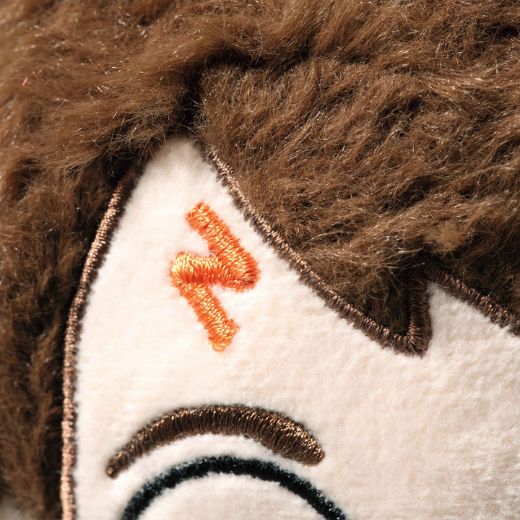 Lightning-bolt scar on the 28 cm Harry Potter with Gryffindor Scarf and Hogwarts Outfit