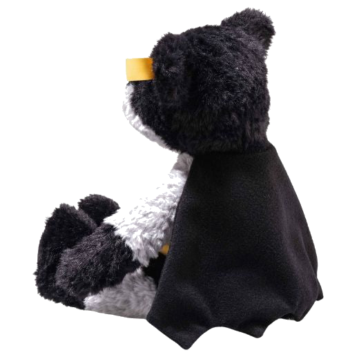 The 29cm Batman Teddy Bear is made from cuddly, plush polyester.