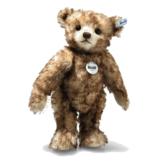 This Steiff Classic Teddy Bear has the gold "Button in Ear" and safety eyes with a 5-way jointed body.