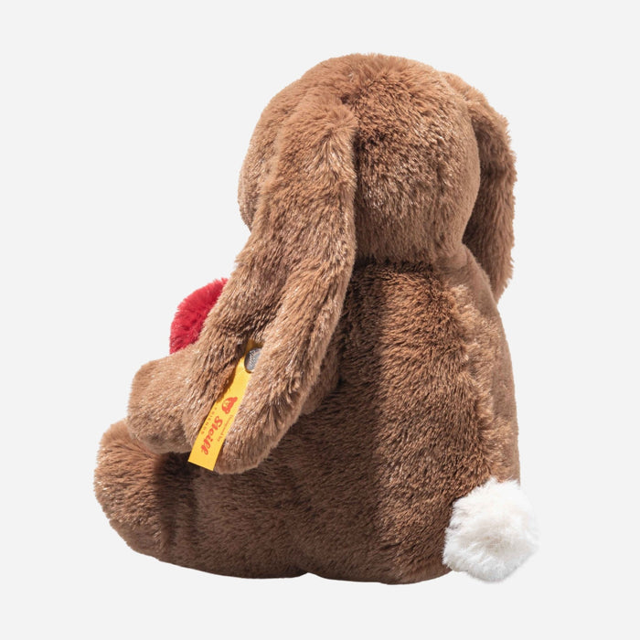 Back view of the Hoppie Love Brown Rabbit 16 cm.