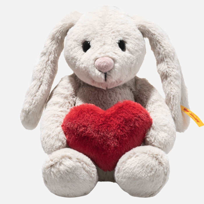 The Hoppie Love Grey Rabbit 16 cm by Steiff.