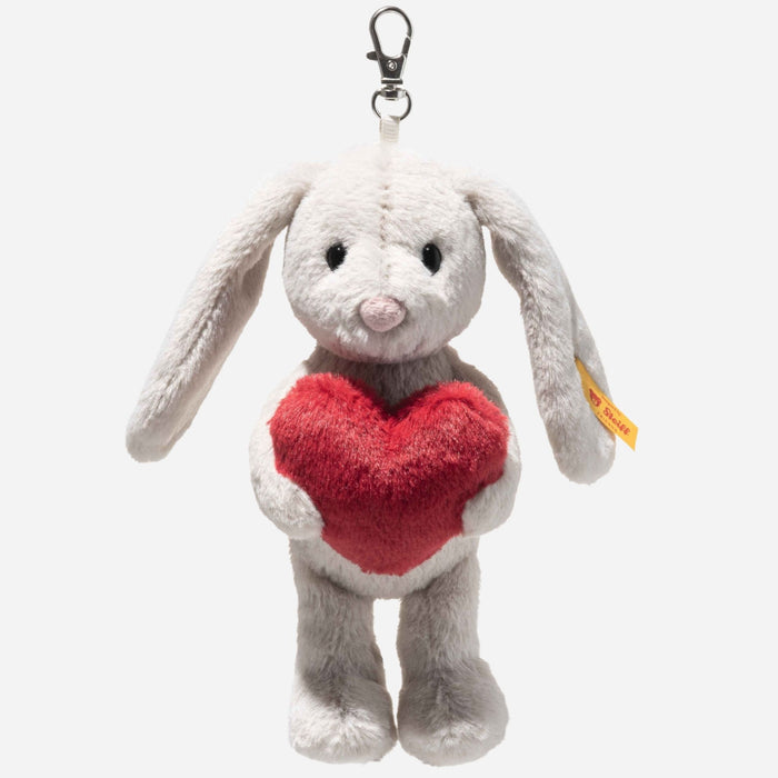 The Hoppie Love Grey Rabbit Pendant 15 cm by Steiff.