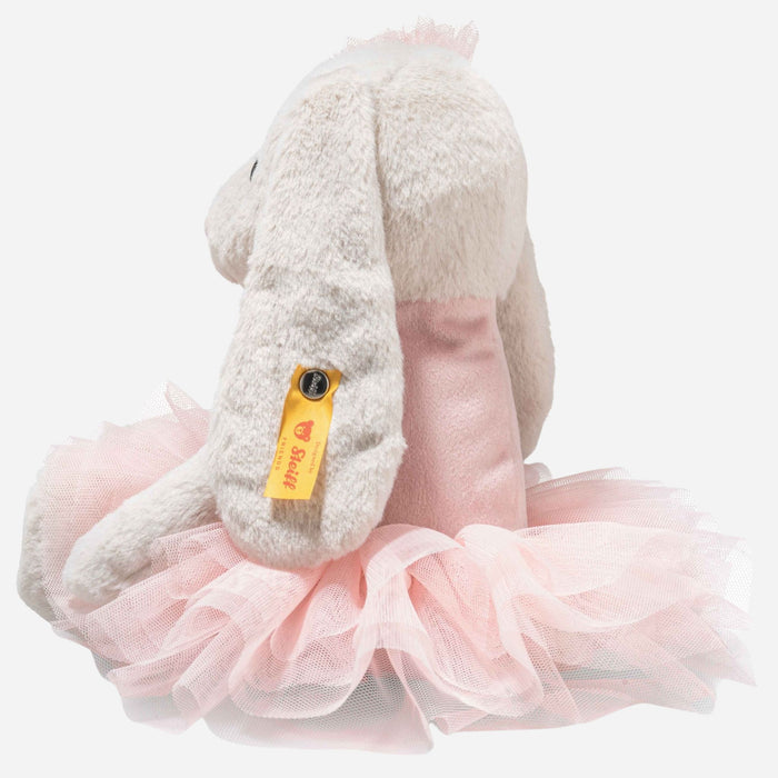 Side view of the Hoppie the Ballet Rabbit 30 cm.