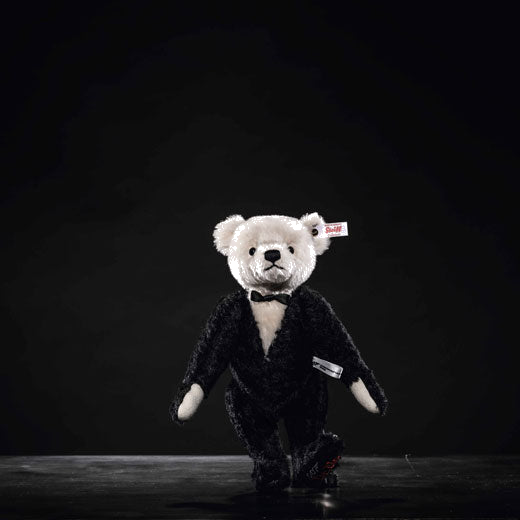 Steiff's James Bond Dr. No the Musical Teddy Bear is 5-way jointed.