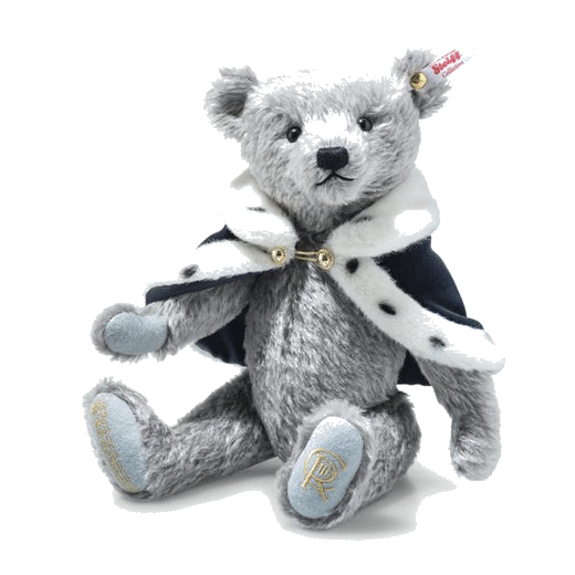 His Majesty King Charles Long to Reign Over Us Teddy Bear By Steiff.