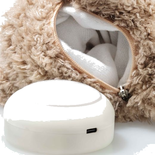 Steiff's Light at Night Caspar Soft Plush Teddy Bear has a removable night light for when you want to wash the teddy bear.