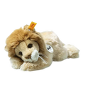 Steiff's Little Friend Leo the Lion Soft Plush Toy has been made with polyester and polyacrylic to create a soft plush feel.