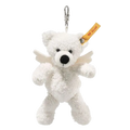 This Lotte Guardian Angel Teddy Bear Pendant by Steiff has a polished silver