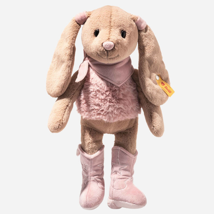 The Pink Cowgirl Hoppie Rabbit 32 cm by Steiff.