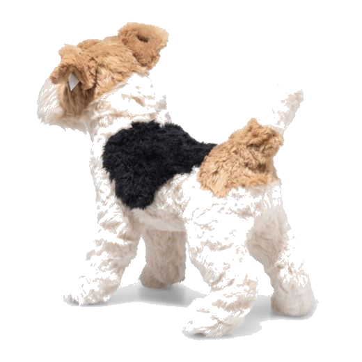 The Soft Cuddly Friends Foxy Fox Terrier 32 cm by Steiff is standing at 16 cm tall and 32 cm wide, making him perfect for snuggles.