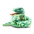 This Soft Cuddly Friends Gin the Snake, 130 cm is made out of soft plush in different shades of green.