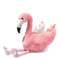 This is Soft Cuddly Friends Jill the Flamingo designed by Steiff.