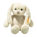 This Soft Cuddly Friends Yellow Tilda Rabbit by Steiff is made from soft plush, safety eyes, and a synthetic stuffing.