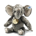 This is Bombax the light grey Elephant designed by Steiff.