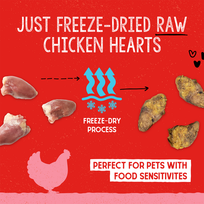 Stella & Chewy's Chicken Heart Treats for Dogs - 3 oz. Bag