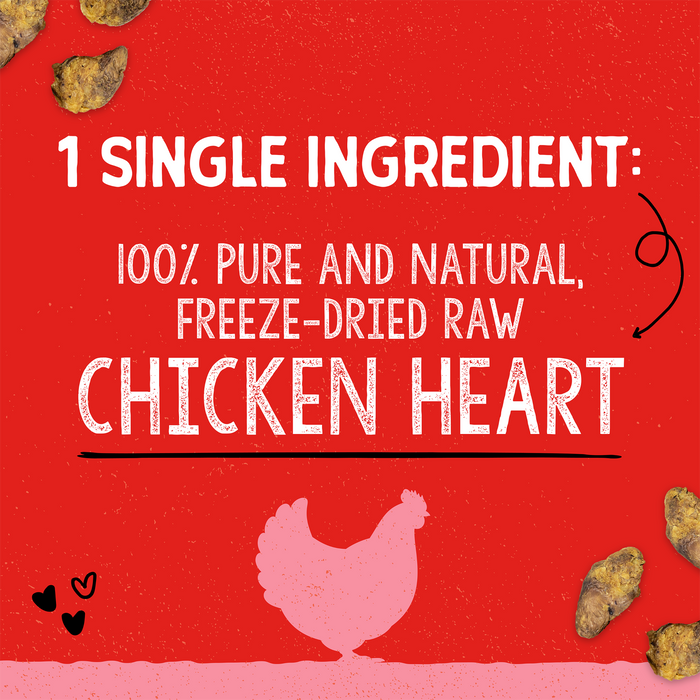 Stella & Chewy's Chicken Heart Treats for Dogs - 3 oz. Bag