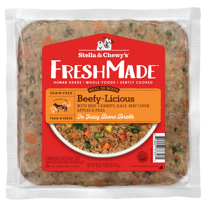 Stella & Chewy's Fresh Made Gently Cooked Dog Food Beefy-Licious - 16 oz.