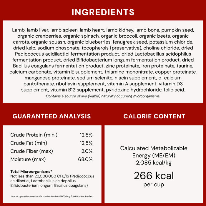 Stella & Chewy's Frozen Raw Dinner Patties for Dogs - Dandy Lamb - 4 lb.