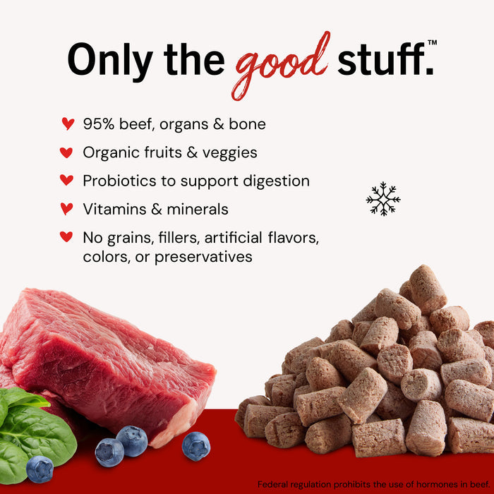 Stella & Chewy's Frozen Raw Dinner Patties for Dogs - Stella's Super Beef - 4 lb.