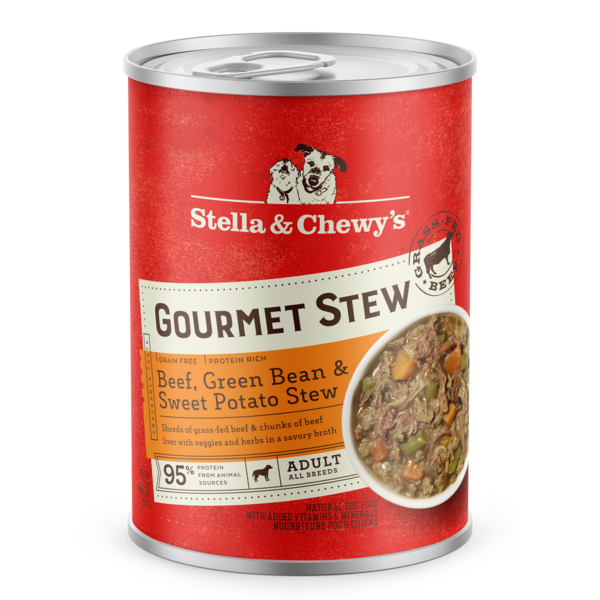 Stella & Chewy's Gourmet Stew - Beef, Green Bean & Sweet Potato Stew - 12.5 oz. Can