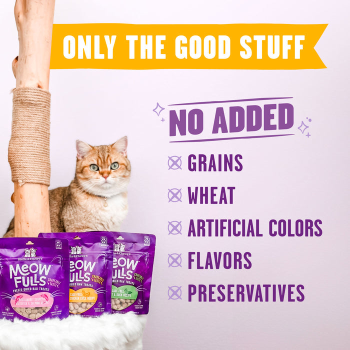 Stella & Chewy's Meowfulls Freeze Dried Cat Treats Chicken & Chicken Liver Recipe - 1.5oz