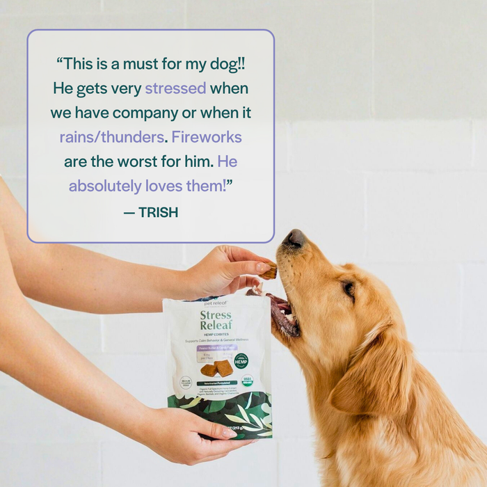 Stress Releaf Edibites Peanut Butter & Carob — Medium & Large Breed