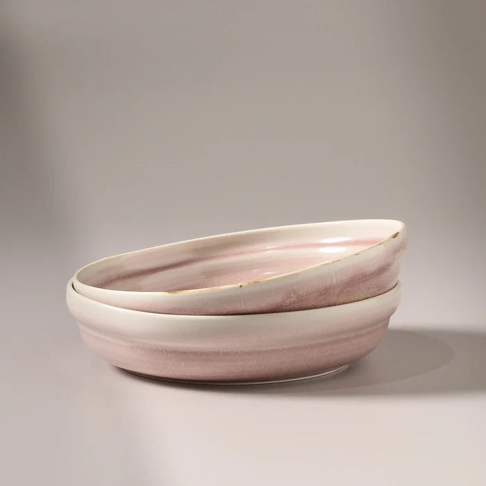 Suiki Deep Side Plate - Dusty Pink - Few and Far - Dinnerware