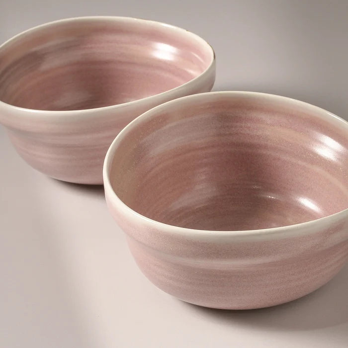 Suiki Large Serving Bowl - Dusty Pink - Few and Far - Dinnerware
