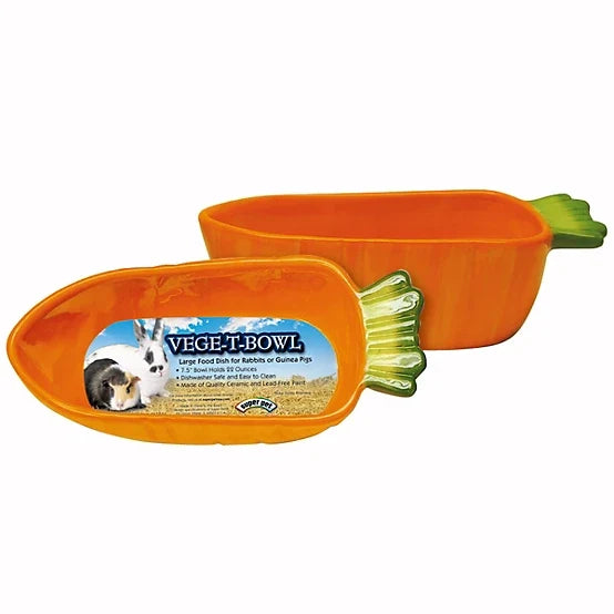 Super Pet Vege-T-Bowl Dishwasher Safe Ceramic Pet Food Bowl, 2.75 Cups, 1-Pack